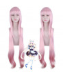 Game Cosplay Wig for Vanilla NEKOPARA NEKO WORKs Powder Silver 110 cm Wig