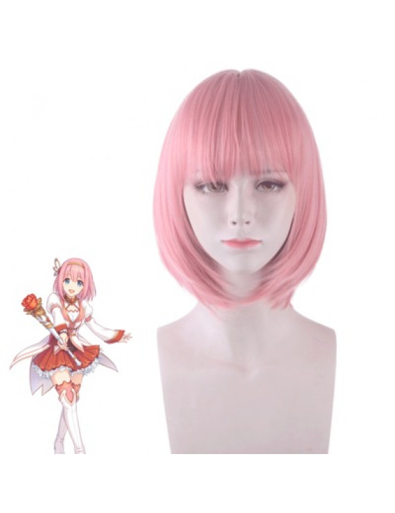 Re Dive Kusano Yui Pink Short Styled Cosplay Wig