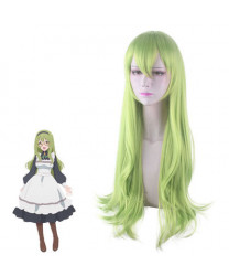 Re Dive Nozomi Sakurai Green Long Styled Cosplay Wig