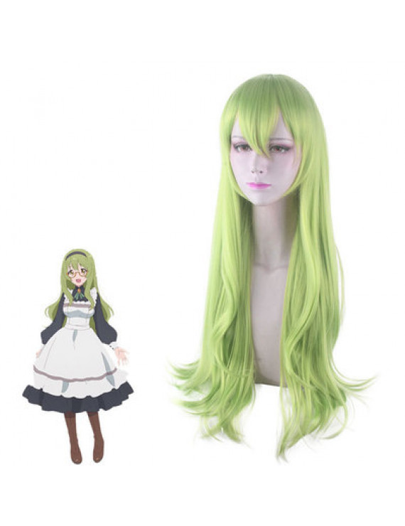 Re Dive Nozomi Sakurai Green Long Styled Cosplay Wig