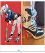 Suicide Squad Harley Quinn High Heels Cosplay boots