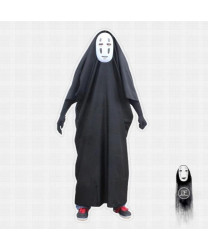 Spirited Away No Face man Cosplay Cloak Gloves Mask