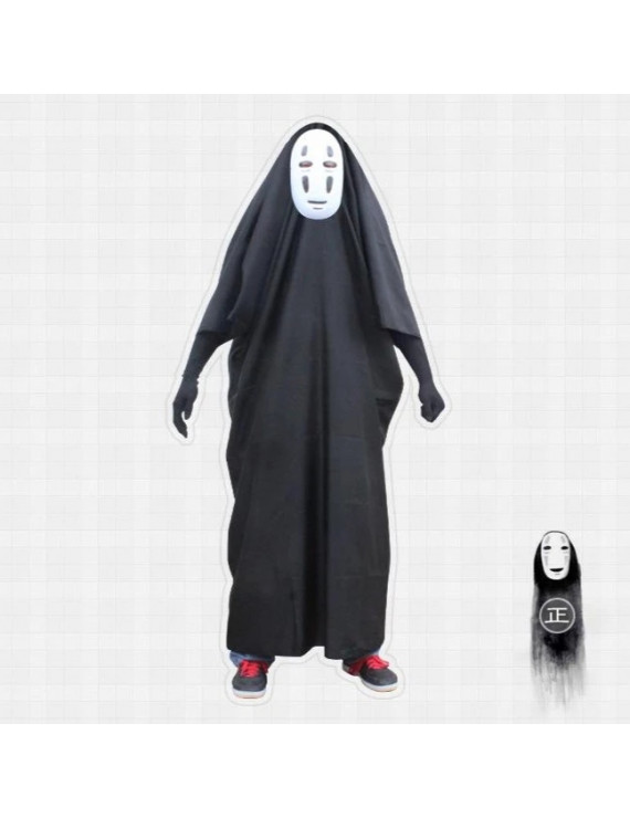 Spirited Away No Face man Cosplay Cloak Gloves Mask