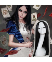 Alice Madness Returns Alice Black Game Cosplay Wig