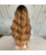 30 inch long curly hair piano color pick color synthetic front lace wig