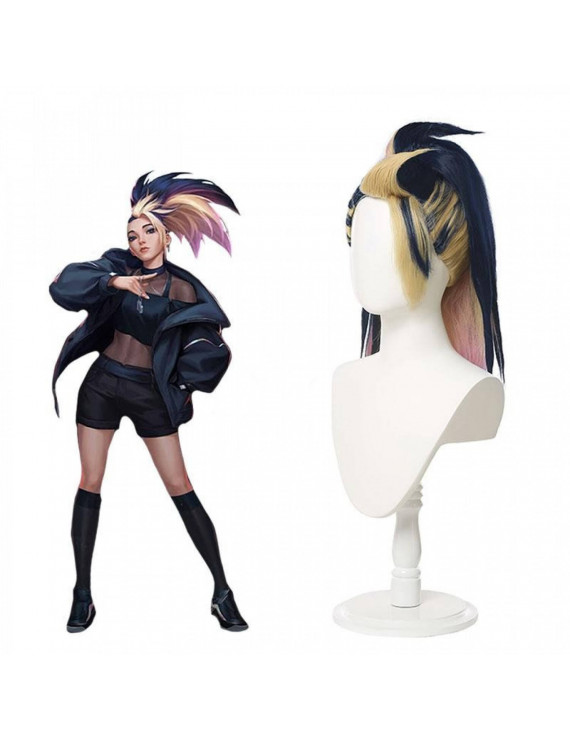 LOL Akali Cosplay Wig