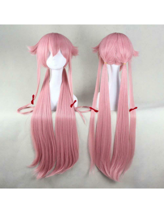 The Future Diary Gasai Yuno Long Pink Cosplay Wig