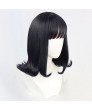 Akudama Drive Ordinary Person Cosplay Wig Black Purple Heat Resistant Fiber Wig 40cm