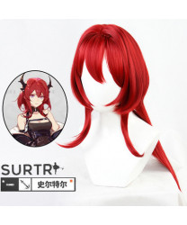 Arknights Surtr Cosplay Wig