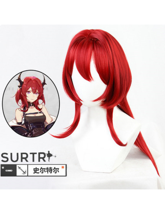 Arknights Surtr Cosplay Wig