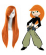 Kim Possible Kim Possible Orange Long Straight Styled Cosplay Wig