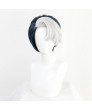 Cosplay Wig for Disney Twisted Wonderland Divus Crewel Black White Game Wig