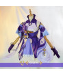 Genshin Impact Keqing Game Cosplay Costume Dress Anime Uniforms Women Halloween Clothes