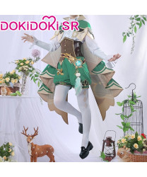 Genshin Impact Venti Game Cosplay Costume Dress Anime Uniforms Women Halloween Clothes