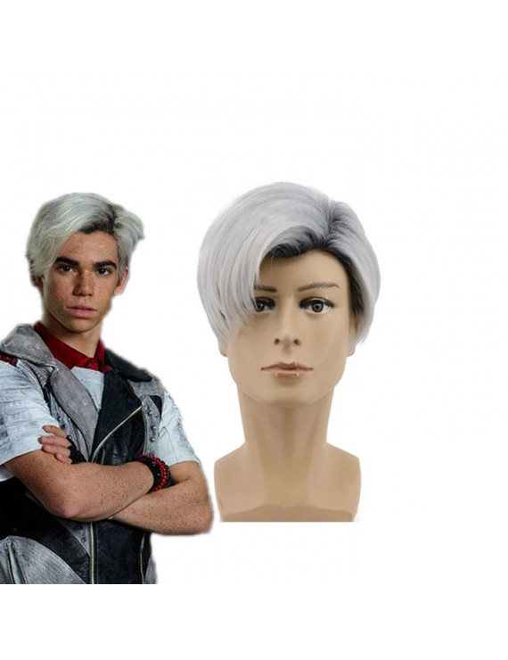 Descendants 2 Carlos Blue Movie Cosplay Wig