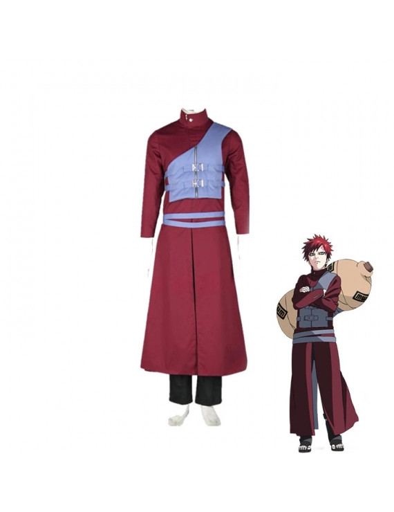 Naruto Gaara Ninja Set Anime Cosplay Costume