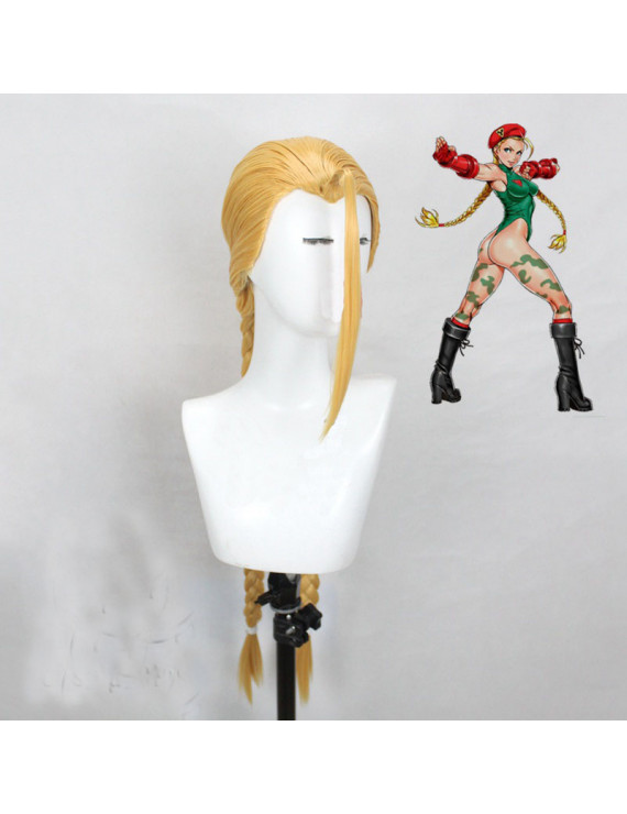 Street Fighter Cammy White Game Styled Cosplay Wig