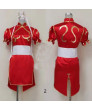 Street Fighter Chun Li Blue Red Black Game Cosplay Costume