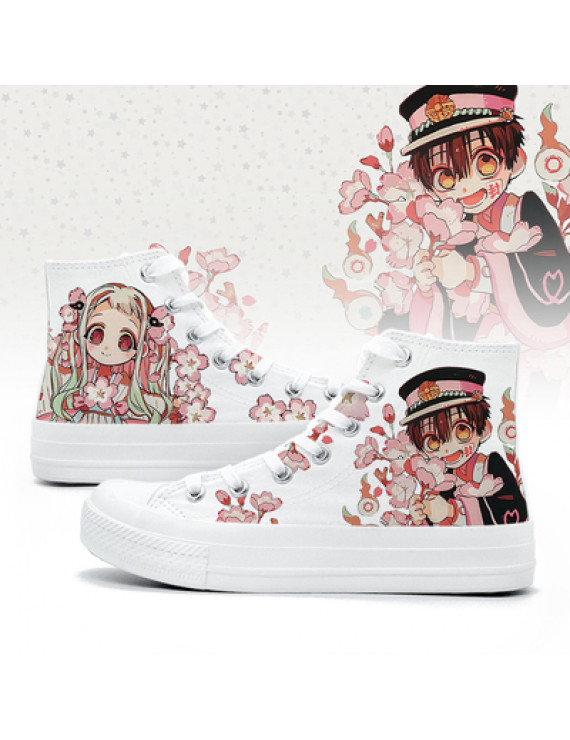 Cute girl canvas shoes high top Toilet Bound Hanako kun Shoes