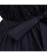 Black Gothic Lolita Dress Women's Dress Cosplay Punk Lolita Dress Satin Sleeveless Knee Length