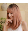 Shoulder length bob cut ombre hair synthetic hair wig for women costume wigs
