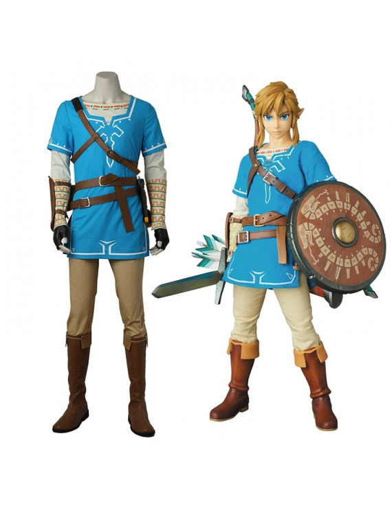 The Legend of Zelda Breath of the Wild Link Cosplay Costume