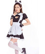 Lovely Black White Cat Maid Outfit Lolita Dress