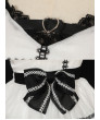 Lolita Jumper Skirt Gothic JSK Lolita Dress White Sleeveless Bows Dress