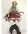 Sweet Lolita Dress Black Sleeveless Ruffles Two-Tone Dress