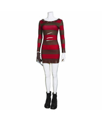 A Nightmare on Elm Street female freddy krueger cosplay Costume