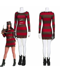 A Nightmare on Elm Street female freddy krueger cosplay Costume