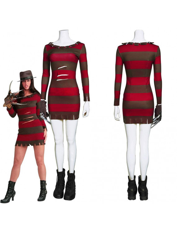 A Nightmare on Elm Street female freddy krueger cosplay Costume