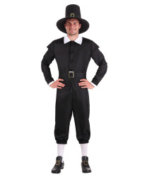 Black Men's First Pilgrim Costume