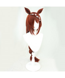 Pretty Derby Super Creek Cosplay Hair Wig + Ears tail 95 cm