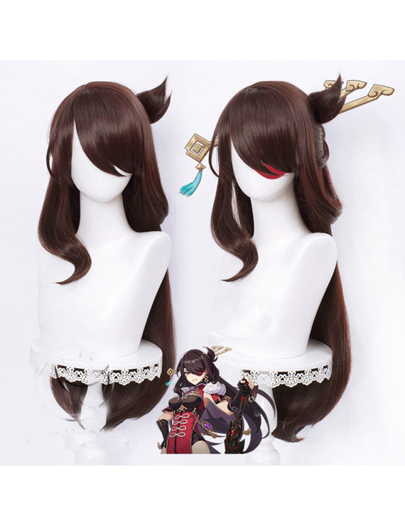 Genshin Impact Beidou Long Cosplay Wig 80 cm + Wig Cap