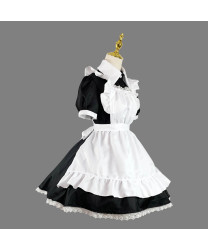 Maid outfit cosplay restaurant cafe work clothes long skirt black and white maid outfit 