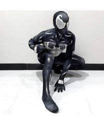 Black Spider Man Black Bodysuit spandex Super hero Cosplay Costume