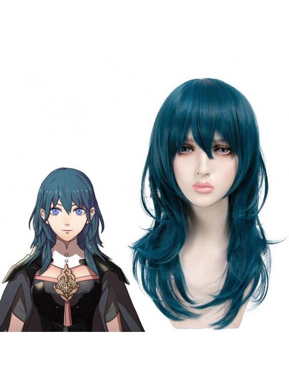 Fire Emblem Heroes Byleth Blue Long Straight Cosplay Wig
