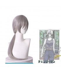 Chainsaw Man Quanxi Silver Grey Cosplay Wig