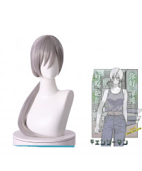 Chainsaw Man Quanxi Silver Grey Cosplay Wig