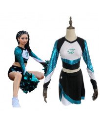 Euphoria Maddy Cheerleader long sleeve skirt Uniform Cosplay Costume
