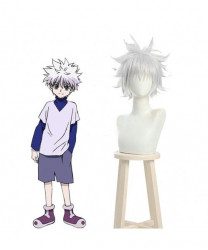 Hunter x Hunter Killua Zoldyck Short Grey Role Cosplay Wigs