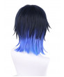 Vtuber Nijisanji 2434 Yugo Asuma Deep Blue Cosplay Wig