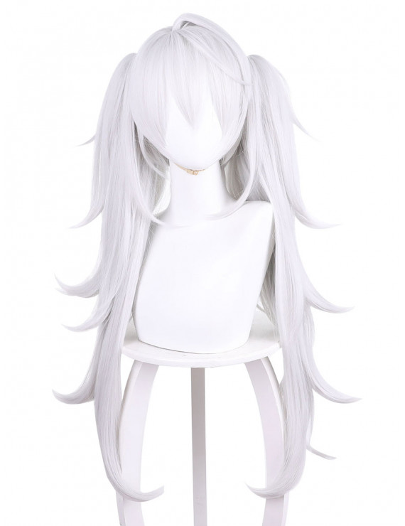 Vtuber Nijisanji 2434 Kuzuha Sex Change Cold White Cosplay Wig