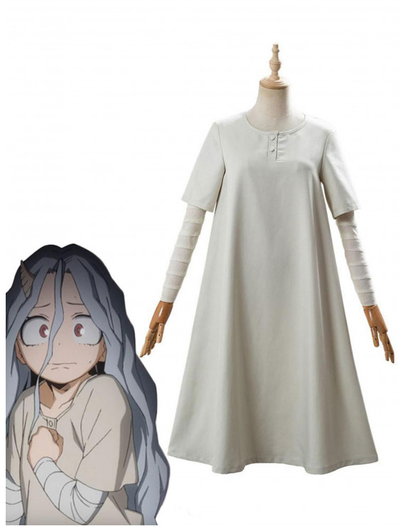 My Hero Academia Eri Light Gray Dress With Armwear Cosplay Costume