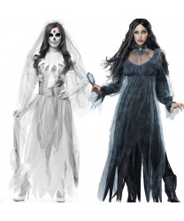 Corpse Bride Corpse Emily Bride Wedding Dress Halloween Cosplay Costume