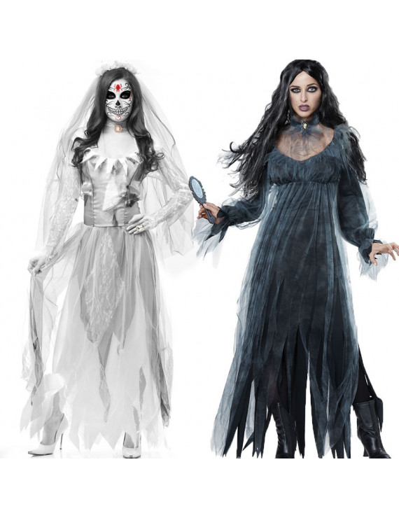 Corpse Bride Corpse Emily Bride Wedding Dress Halloween Cosplay Costume