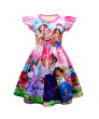 Encanto cartoon dress children's flying sleeve skirt A-line skirt