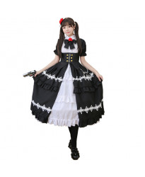 Date A Live Tokisaki Kurumi Nightmare princess lolita dress Cosplay Costume