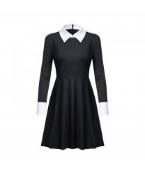 The Addams Family Values Wednesday Addams cosplay costume